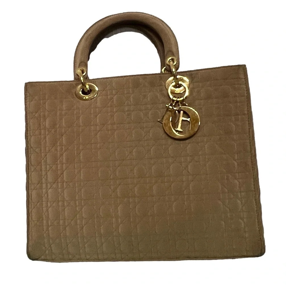 CHRISTIAN DIOR
Nylon Cannage Large Lady Dior Tan - Picture 5 of 10